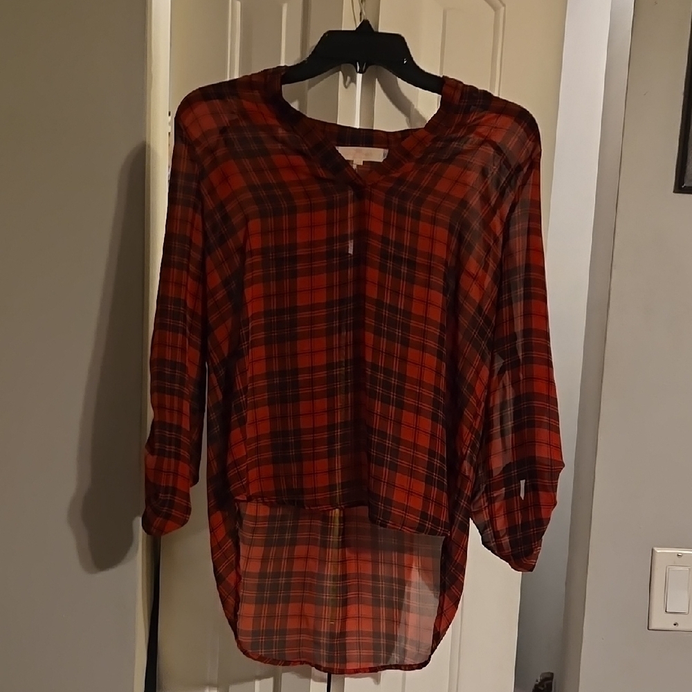 Almost Famous Plaid Top